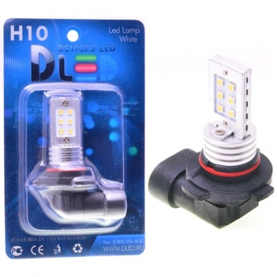 Светодиодная авто лампа H10 - Max-Samsung Chip 12Led 12Вт